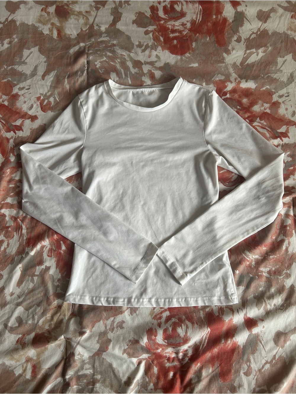 Women's White Long Sleeve Top